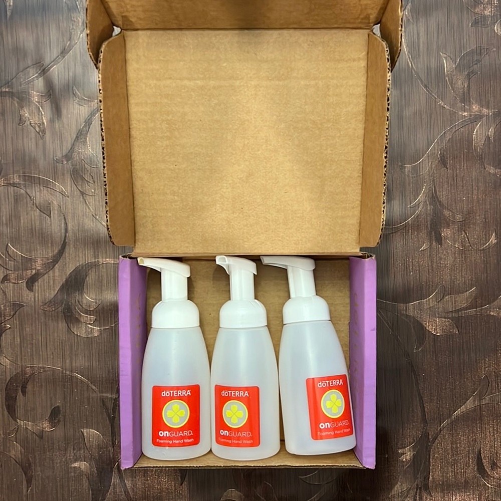 Dōterra onguard foaming hand wash bottles